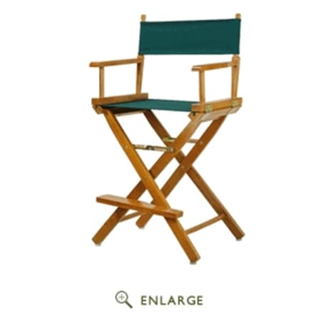 Betterbeds 220-05-021-32 24 in. Directors Chair Honey Oak Frame with Hunter Green Canvas BE4248596